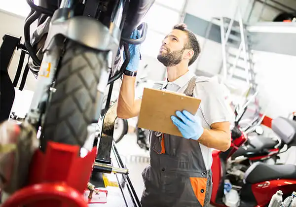 Points de vérification du contrôle technique des deux-roues